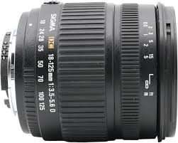 Objetivo Sigma 18-125mm f/3.5-5.6 DC para Nikon